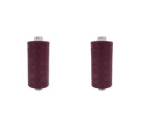 Moon Thread Burgundy Spun Polyester Sewing Thread - 1000M (Pack of 2)