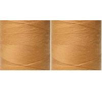 Moon Thread Coffee Spun Polyester Sewing Thread - 1000M (Pack of 2)