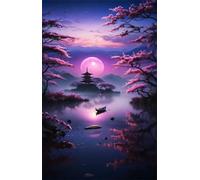 Moon Tower Lake 200 Piece Jigsaw Puzzles for Adults, Challenging and Brainteasing, Difficult Puzzles, Puzzle 200 Pieces