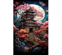 Moon Tower Tree 300 Piece Jigsaw Puzzles for Adults, Challenging and Brainteasing, Difficult Puzzles, Puzzle 300 Pieces