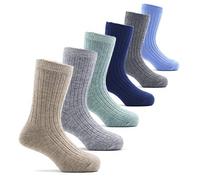 Moon Tree Big Boys Thermal Socks Kids Wool Winter Warm Crew Socks 6 Pack 10-13 Years