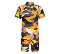 Moon Tree Boys Swimming Costume Kids Short Sleeve Swimsuit Teens Rash Guard 13-14 Years/Age 14