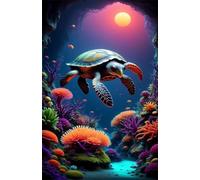 Moon Turtle Coral 2000 Piece Jigsaw Puzzles for Adults, Challenging and Brainteasing, Difficult Puzzles, Puzzle 2000 Pieces