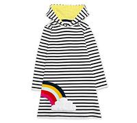 Moon Under the Bridge Girls' Cotton Hoodie Summer Dress Rainbow 4-5 Years