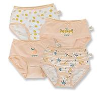 Moon Under the Bridge Girls' Soft Cotton Knickers Briefs Underwear Pack of 4 Peach 3-4 years 4 sizes