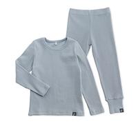 Moon Under the Bridge Kids' Long Sleeve Soft Comfy Cotton Pyjamas for Boys and Girls Blue