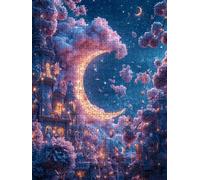 Moon Villa Jigsaw Puzzles for Adults 5000, 5000 Piece Jigsaw Puzzles, Challenging Puzzle, Classic Educational Jigsaws Games, Fun Family Activities, for Home Wall Decoration Gift DX0YL0-1047