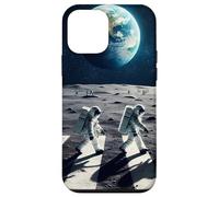 Moon Walking Astronauts in Space Abbey Crossing on the moon Case for iPhone 12 mini