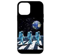 Moon Walking Astronauts in Space Abbey Crossing on the moon Case for iPhone 12 mini