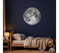 Moon Wall Sticker Full Moon Wall Decal Realistic Moon Wall Art Kids Bedroom Space Decor Removable Vinyl Wall Sticker UK