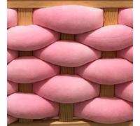 Moon Waves Tube Yarn Super Saver Jumbo Velvet Chunky Yarn for Making Pillows Cushions (Pink)
