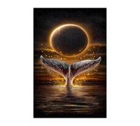 Moon Whale Jigsaw Puzzles for Adults 50, Fun Challenging Educational Games, Difficult Jigsaw Puzzles for Adults, Puzzle 50 Pieces