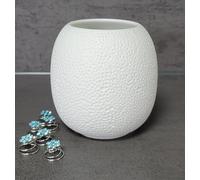 Moon White Toothbrush Cup Stoneware from Barbara Becker Collection