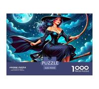 Moon Witch 1000 Pieces Jigsaw Puzzles For Adults Educational Games Stress Relieving Entertainment Cultivate The Spirit of Teamwork for Adults And Kids, Age 12 Years Up 70x50cm/1000pcs