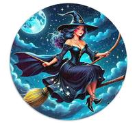Moon Witch 1000 Pieces Jigsaw Puzzles For Adults Family Challenge Toys Stress Relieving Entertainment Cultivate The Spirit of Teamwork For Adults Gifts 1000pcs (67.5x67.5cm)