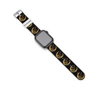 Moon with Bats Scary Face Silicone Watch Bands | Compatible with IWatch Soft Wristbands Classic Replacement Strap