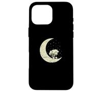 Moon with Tree and House Night Sky Crater Case for iPhone 16 Pro Max