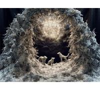 Moon Wolf(2) Puzzle - 3000 Piece Jigsaw Puzzles for Adults - The Back Features Printed Letter Guides - The Pieces fit Together Snugly - Wooden Puzzles for Adults - Gifts Man 48.0 X 31.9 Inch s7h-261