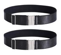 Moon Wood Plus Size Thigh Garter Belt, Adjustable High Elastic Garter Belt, Black, Large