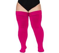 Moon Wood Plus Size Womens Thigh High Socks for Thick Thighs- Extra Long & Thick Over the Knee Stockings- Leg Warmer Boot Socks
