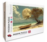 Moon Wooden Jigsaw Puzzles 39x28in, Tree Jigsaw Puzzles 2000 Pieces for Adults with Box, Educational Challenging Game, Back Lettering Easy to Distinguish, Summer Gifts, Beautiful Decoration, 7-6482