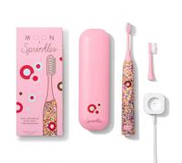 MOON x Sprinkles Toothbrush - Rechargeable Electric Toothbrush for Adults & Teens - 5 Sonic Cleaning Modes - Includes 2 Brush Heads & Travel Case - Cordless with Industry-Leading 6 Week Charge