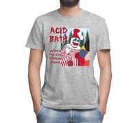 Moonai Acid Bath When The Kite String Pops Men's Classic Grey T-Shirt Crew Neck Short Sleeves