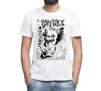 Moonai Grimes Visions Inverted Occult Men's Classic Grey T-Shirt Crew Neck Short Sleeves, white, L