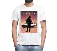 Moonai Kowalski Vanishing Point Car Legends Men's Classic Grey T-Shirt Crew Neck Short Sleeves, white, L