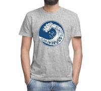 Moonai The War On Drugs Men's Classic Grey Crew Neck Short Sleeve T-Shirt