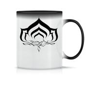 Moonai Warframe Lotus Black Logo Symbol Classic Ceramic Coffee Mug White Black Pink Magic 330 ml