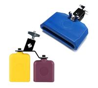 MOONBACK Jam Block Set, Plastic Cow Bell Double Sambago Bell And Musical Percussion Block, Latin Percussion Instrument Kit