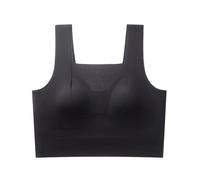 MOONBADI Sports Bras Women Black Soft Cup Bra Full Cup Coverage Soft Fit Non Wired The Ultimate Comfort Bra 44D