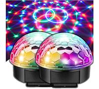 Moonbeam Multi Colour LED Disco Ball Party Light (Pair)