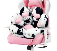 MOONBEEKI Cat Paw Cushion Chair Comfy Kawaii Chair Plush Seat Cushions Shape Lazy Pillow for Gamer Chair 28"x 24" Cozy Floor Cute Seat Kawaii for Girl Gift, Dining Room Bedroom Decorate (Milk Cow)