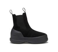 Moonboot - Padded ankle boots - Moon Boot Luna Chelsea Suede Black for Women - Size 38 Black 38