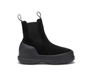 Moonboot - Padded ankle boots - Moon Boot Luna Chelsea Suede Black for Women - Size 38 Black 38