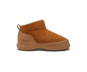 Moonboot - Padded ankle boots - Moon Boot Luna Low Boot Suede Cognac for Women - Size 37 - Brown Brown 37