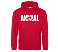Moonbow Animal Ggaphic Print Angry Gorilla GYM Inspire Hoodie - Cute & Funny GYM Inspire-Themed Pullover Sweatshirt