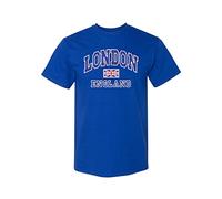 Moonbow London England with Union Jack Flag Souvenir Quality Printed T-Shirt Royal