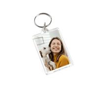 Moonbuy Photo Personalised Customised Rectangle Shape Any Image Double Side Printed Key Ring, Key Chain,Key Tag #20
