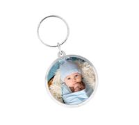 MOONBUY Photo Personalised Customised Round Shape Any Image Double Side Printed Key Ring, Key Chain,Key Tag #12