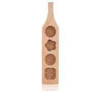 Mooncake Mold Wooden, Moon Cake Molds Wood Pastry Mold Moon Cake Stamp Mung Bean Cake Baking Tools(02)