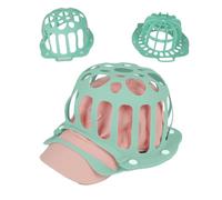 Moonchim Silicon Hat Washer Cage, Hat washer cage suitable for washing machines and dryers, can be reused to maintain the shape of the hat,ideal for ball caps, flat and curved brim hats etc（Green）