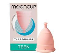 Mooncup® Beginner Menstrual Cup Reusable, Ultra Soft & Easy Insert, Great for Heavy Flows, Size Teen, Age or Below (Pack of 1)