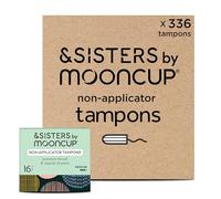 Mooncup Non-Applicator Tampons - Plastic-Free, Organic Cotton Tampons to Prevent Irritation - Eco-Friendly, & Hypoallergenic for Comfort & Care - Safe for Sensitive Skin - 384 Count, Super+