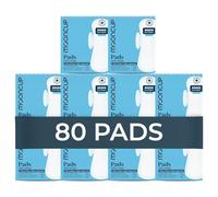 Mooncup Pads with Wings - Biodegradable Pads Made with Organic Cotton for Irritation-Free Period Care - Leakproof, Plastic-Free, Highly Absorbent Protection for Sensitive Skin - Maxi/Night+, 8x10