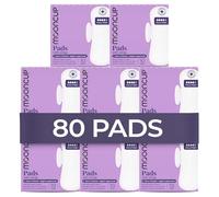 Mooncup Pads with Wings - Biodegradable Pads Made with Organic Cotton for Irritation-Free Period Care - Leakproof, Plastic-Free, Highly Absorbent Protection for Sensitive Skin - Heavy/Night, 8x10