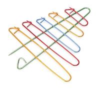 MOONDAME 6 Pcs Stitches Holder Set For Knitting Yarn Stitches Holder Knitting Stitches Holder Crochet Hooks Stitches Holder 6x Aluminum Yarn Stitches Holders Knitting Stitches Holder Set For Knitting