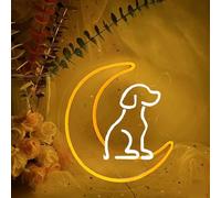 Moondog Neon Sign for Wall Decor Dimmable Art for Man Cave Bedroom Room Lights Light Up s Decorations Birthday Party